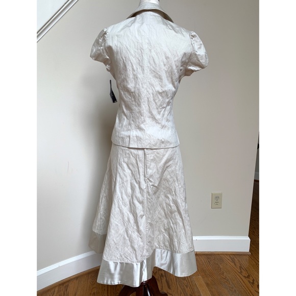 H&M Ivory wrinkle effect lady skirt suit, NWT - Picture 7 of 12